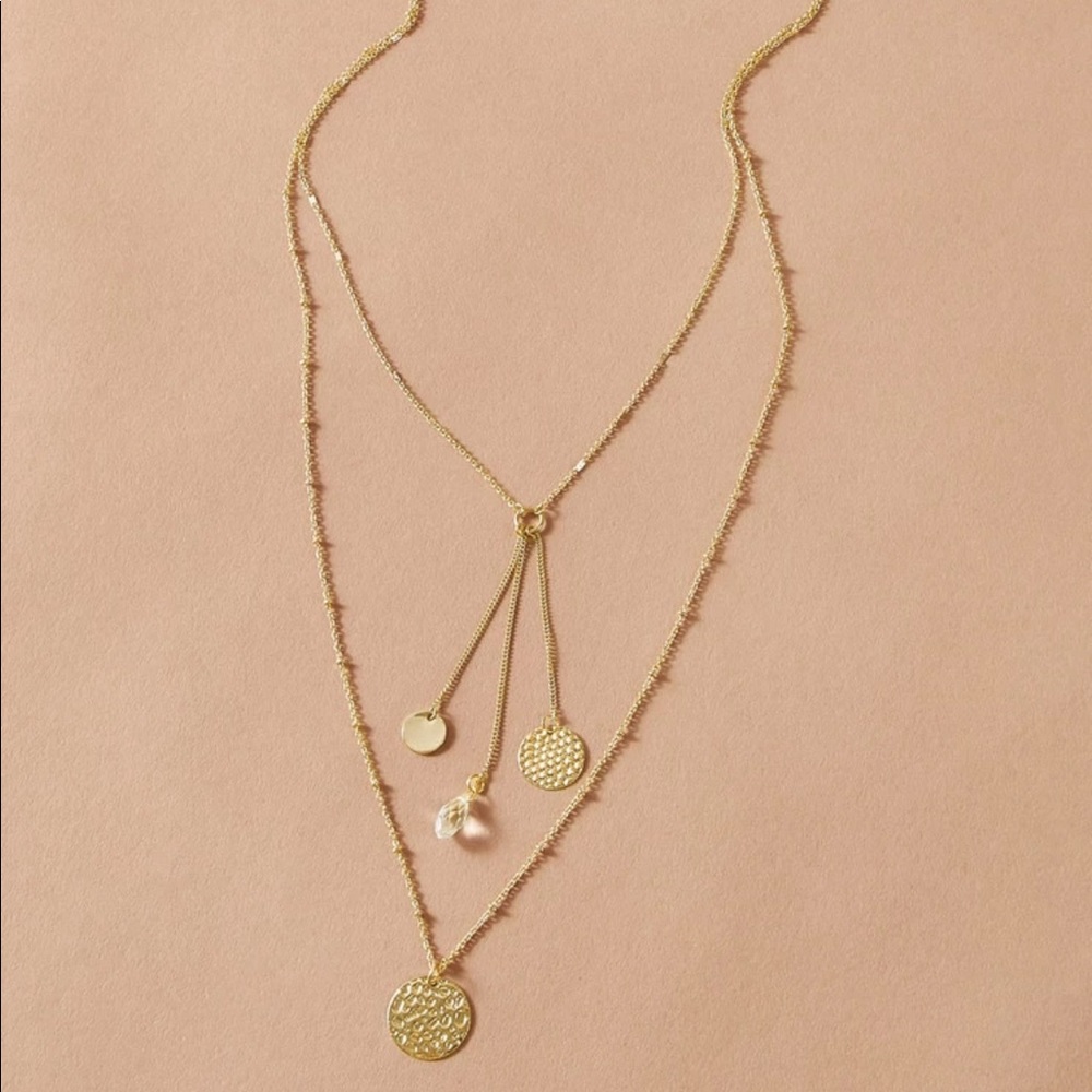 🆕 • Briar • Layered Coin Necklace - Picture 2 of 4